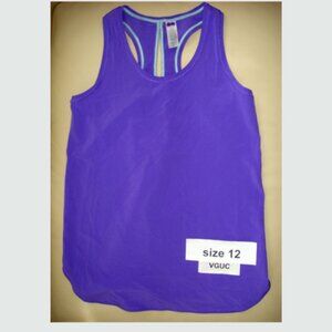Ivivva Girl by Lululemon 🍋Sun Sprinter Singlet Tank top purple size 12